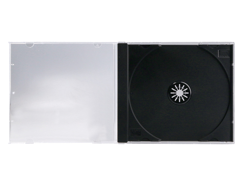 CAJA DE CD Q-CONNECT -CON INTERIOR NEGRO -PACK DE 10 UNIDADES
