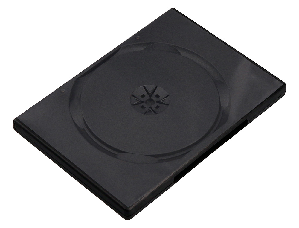 CAJA DVD Q-CONNECT -CON INTERIOR NEGRO -PACK DE 5 UNIDADES