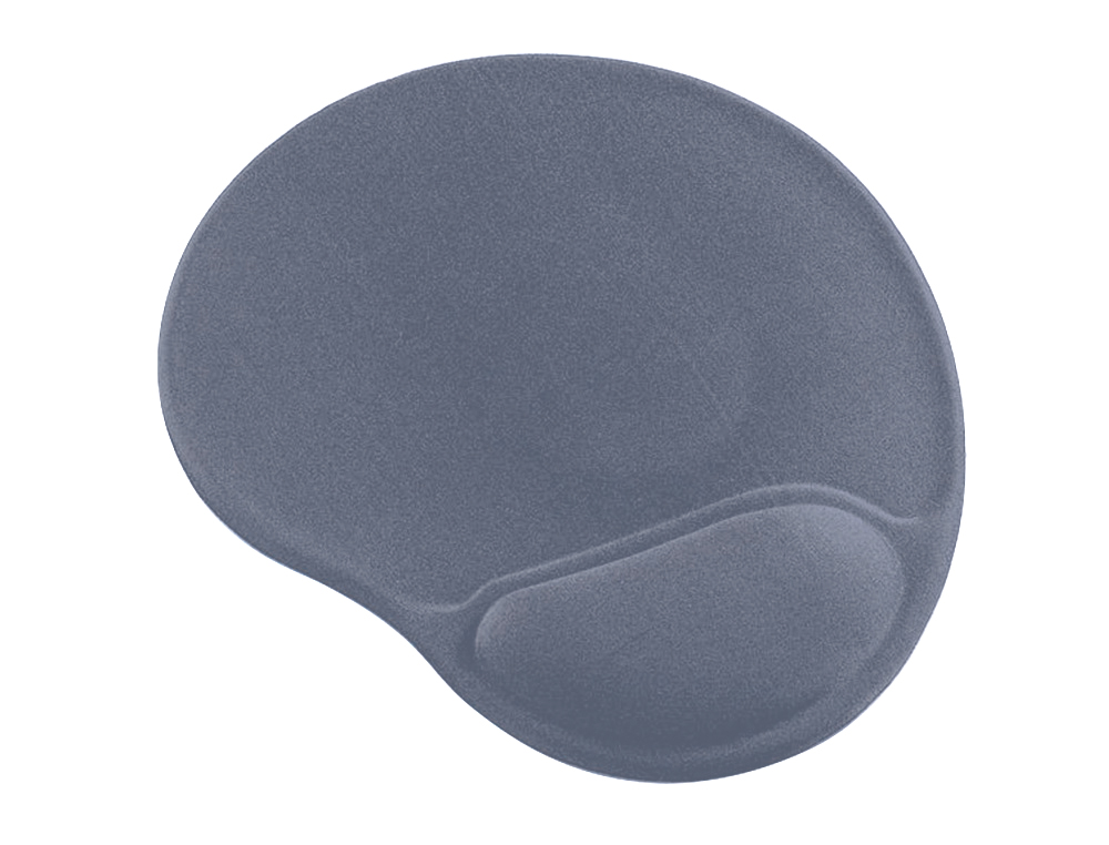 ALFOMBRILLA PARA RATON Q-CONNECT CON REPOSAMUÑECAS ERGONOMICA DE GEL GRIS OSCURO 262X225X25 MM