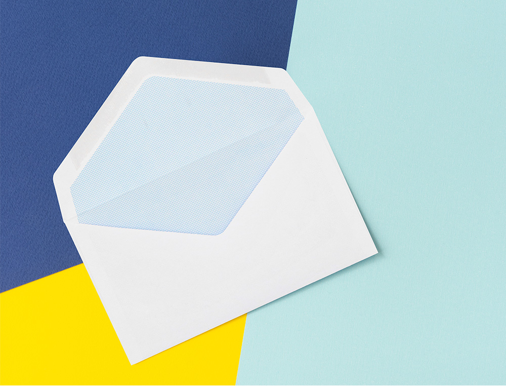 SOBRE LIDERPAPEL N.1 BLANCO MINIMO NORMALIZADO 90X140MM ENGOMADO SOLAPA DE PICO CAJA DE 500 UNIDADES