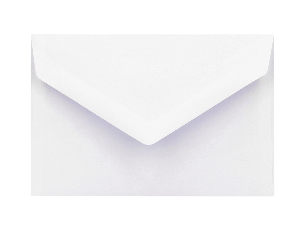 SOBRE LIDERPAPEL N.1 BLANCO MINIMO NORMALIZADO 90X140MM ENGOMADO SOLAPA DE PICO CAJA DE 500 UNIDADES