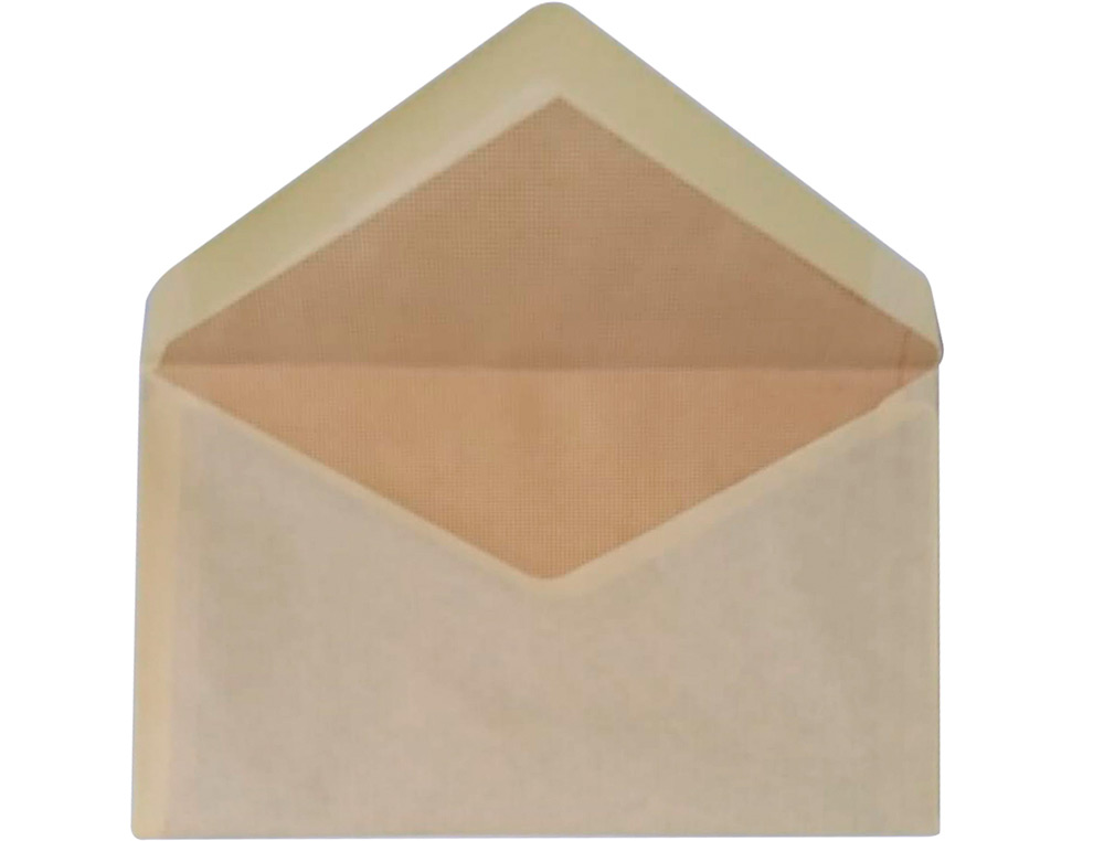 SOBRE LIDERPAPEL N.8 CREMA COMERCIAL NORMALIZADO 120X176MM ENGOMADO CAJA DE 500 UNIDADES