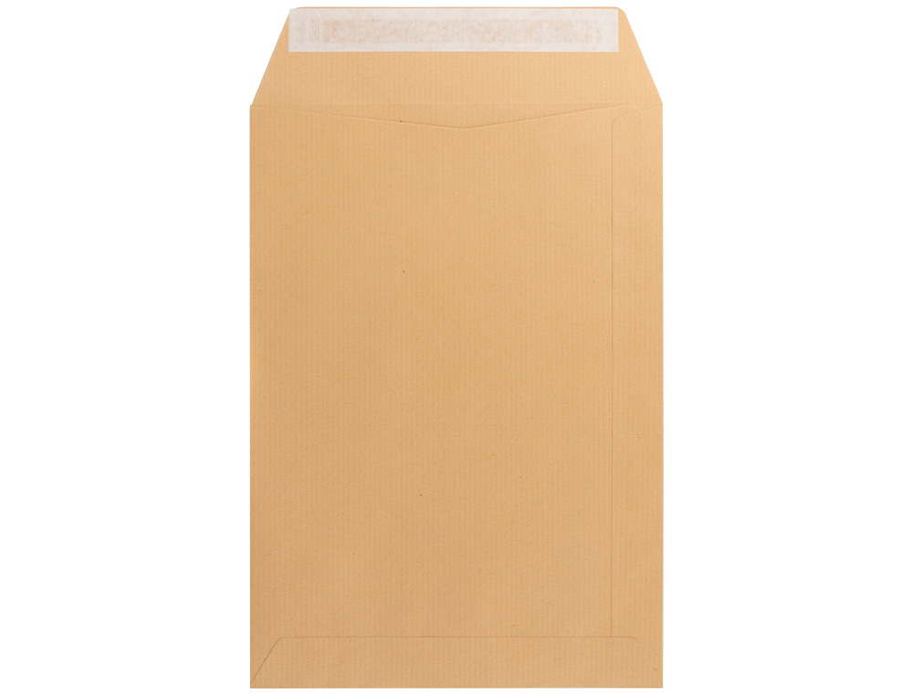 SOBRE LIDERPAPEL BOLSA N.7 KRAFT DIN C4 229X324 MM TIRA DE SILICONA CAJA DE 250 UNIDADES