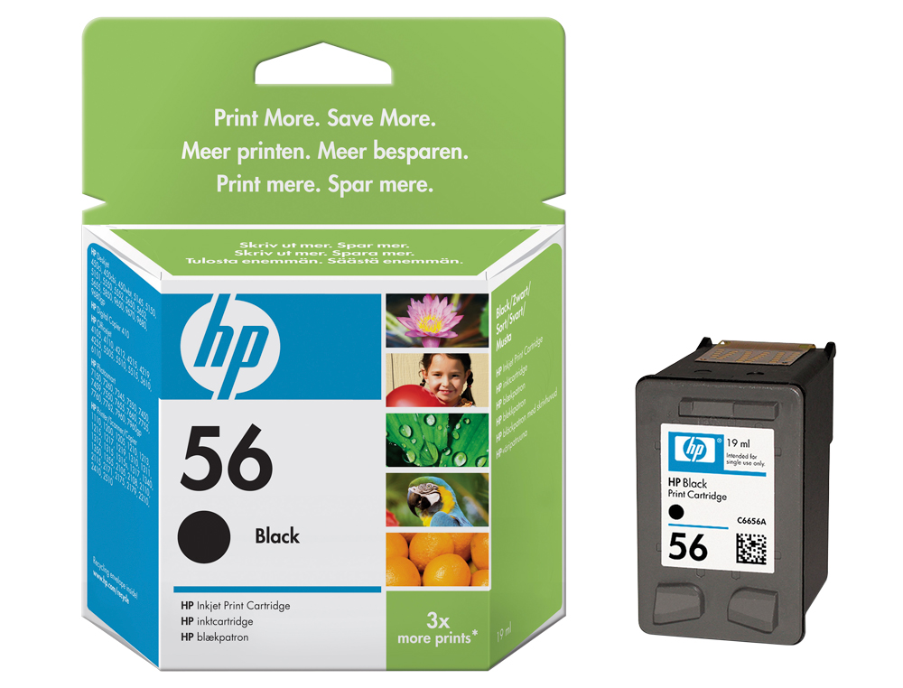 INK-JET HP N.56 NEGRO DJ 450 5550 5152 5500 5600 5650 5800 5850 9650 9670 9680 PS SERIE 7000 7260 PSC1110 1310 1315