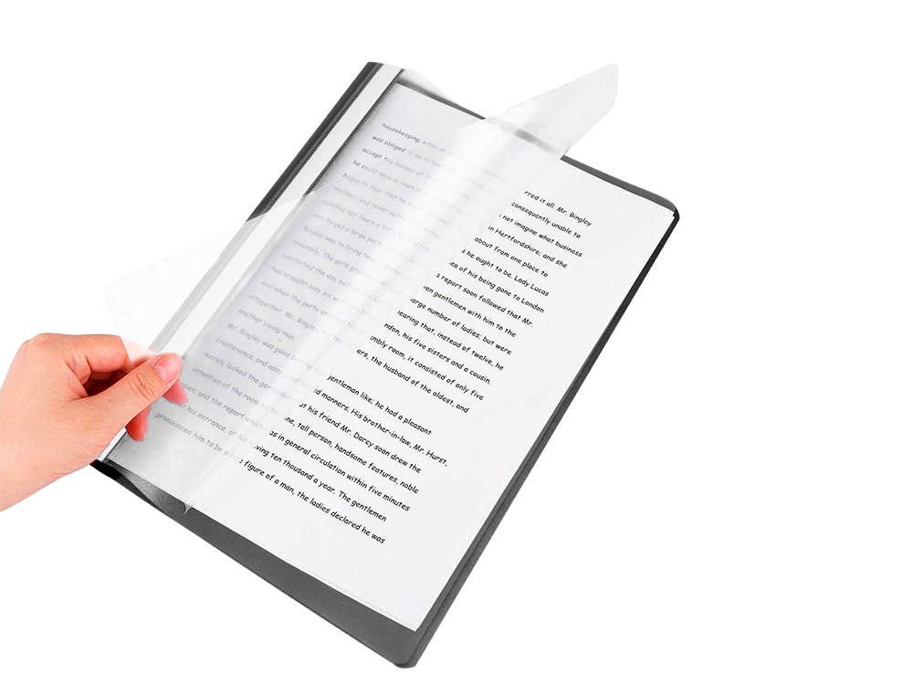 CARPETA DOSSIER FASTENER PLASTICO Q-CONNECT DIN A4 NEGRA