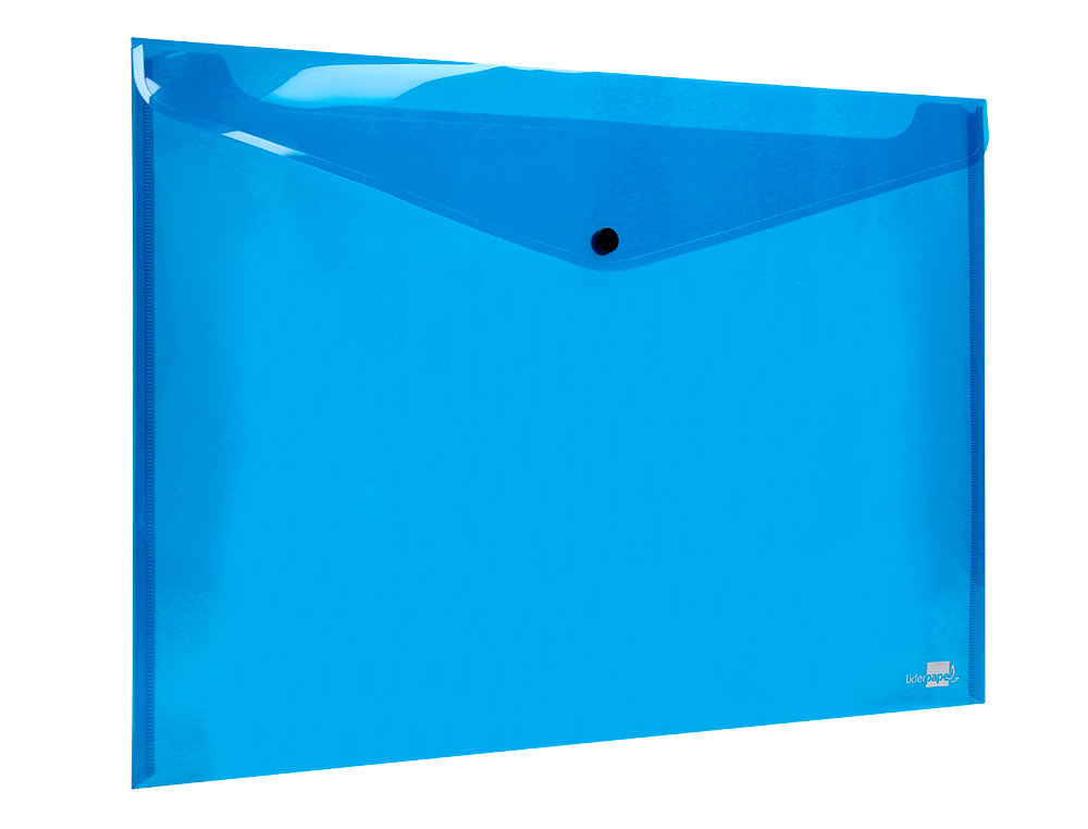 CARPETA LIDERPAPEL DOSSIER BROCHE 44242 POLIPROPILENO DIN A3 AZUL TRANSLUCIDO