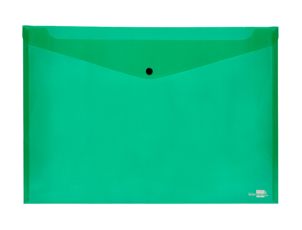 CARPETA LIDERPAPEL DOSSIER BROCHE 44243 POLIPROPILENO DIN A3 VERDE TRANSLUCIDO