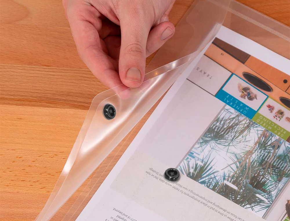 CARPETA LIDERPAPEL DOSSIER BROCHE 44244 POLIPROPILENO DIN A3 TRANPARENTE TRANSLUCIDO