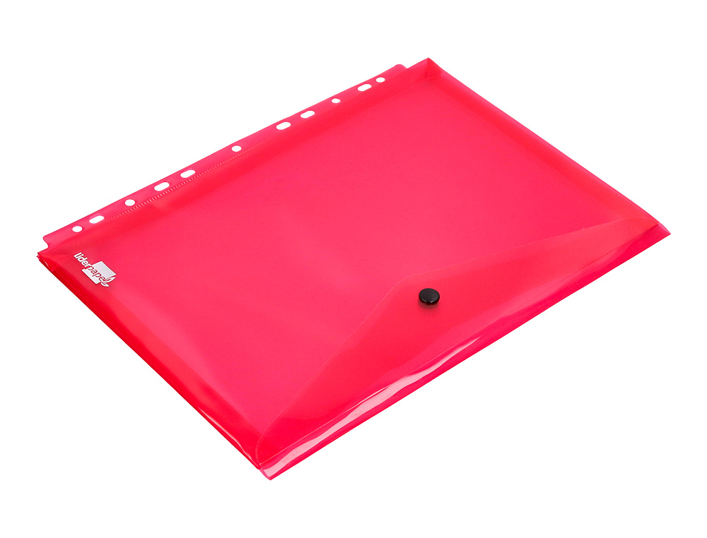 CARPETA LIDERPAPEL DOSSIER BROCHE 36669 POLIPROPILENO DIN A4 PACK DE 5 COL.SURTIDOS TRANSPARENTE MULTITALADRO