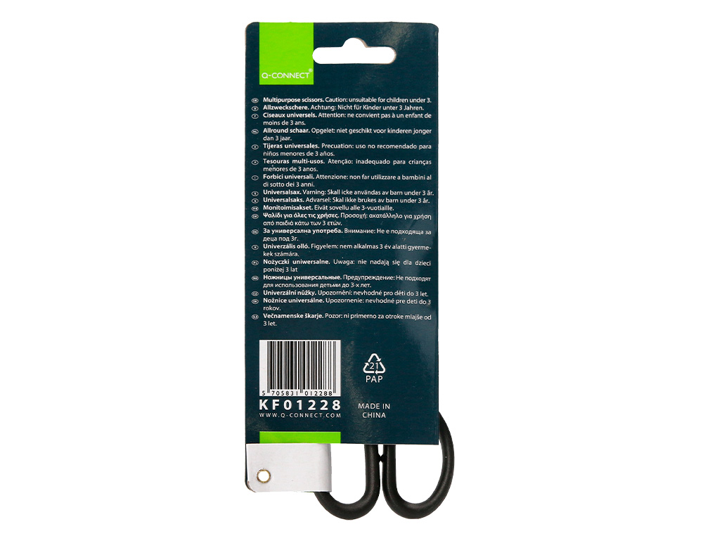 TIJERA OFICINA Q-CONNECT INOXIDABLE 7