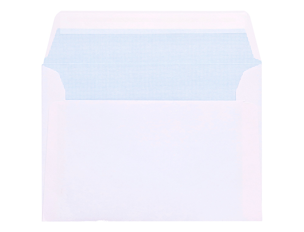 SOBRE LIDERPAPEL N.19 BLANCO C6 114X162 MM TIRA DE SILICONACAJA DE 500 UNIDADES