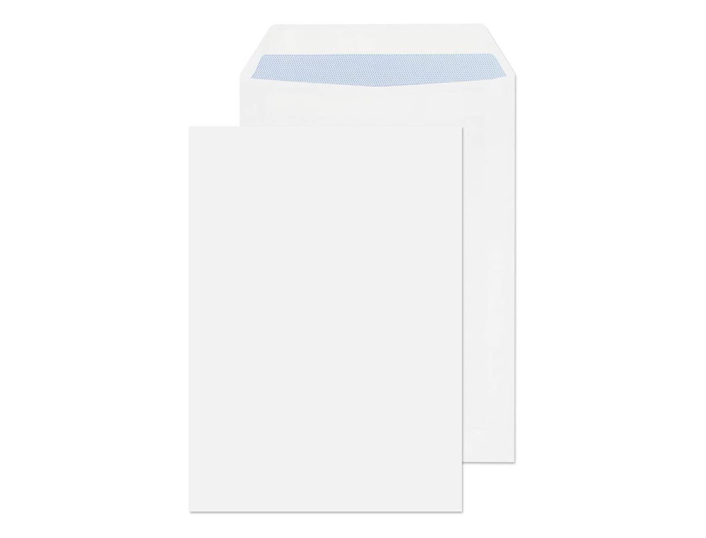 SOBRE LIDERPAPEL BOLSA N.16 BLANCO C5 162X229 MM TIRA DE SILICONA CAJA DE 250 UNIDADES