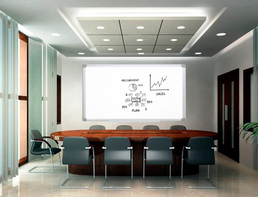 PIZARRA BLANCA Q-CONNECT LAMINADA MARCO DE ALUMINIO 150X100 CM