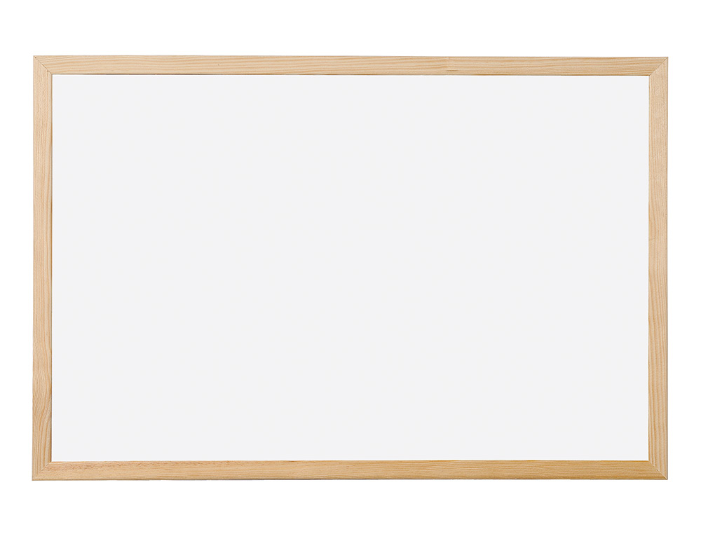 PIZARRA BLANCA Q-CONNECT LAMINADA MARCO DE MADERA 120X90 CM