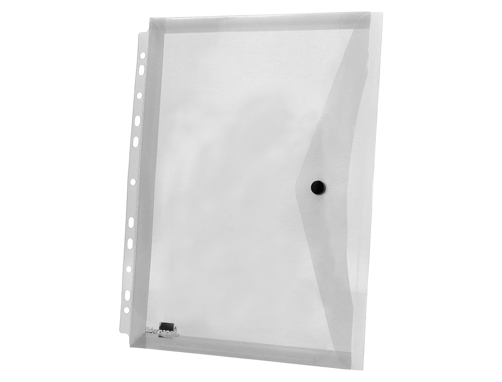 CARPETA LIDERPAPEL DOSSIER BROCHE 36664 POLIPROPILENO DIN A4 PACK DE 5 INCOLORA TRANSPARENTE MULTITALADRO