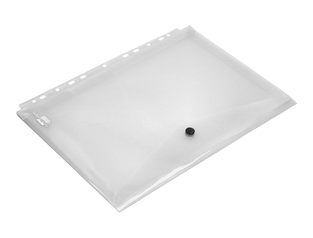 CARPETA LIDERPAPEL DOSSIER BROCHE 36664 POLIPROPILENO DIN A4 PACK DE 5 INCOLORA TRANSPARENTE MULTITALADRO