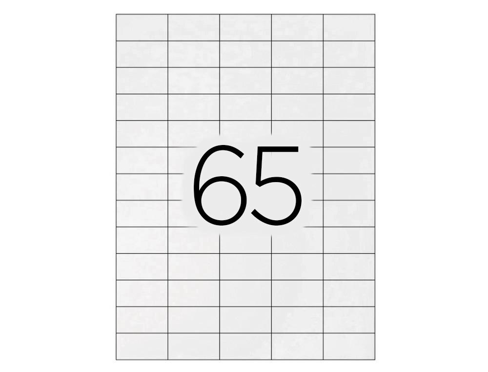 ETIQUETA ADHESIVA Q-CONNECT KF00573 -TAMAÑO 38,1X21,2 MM -FOTOCOPIADORA -LASER -INK-JET-CAJA CON 100 HOJAS DIN A4