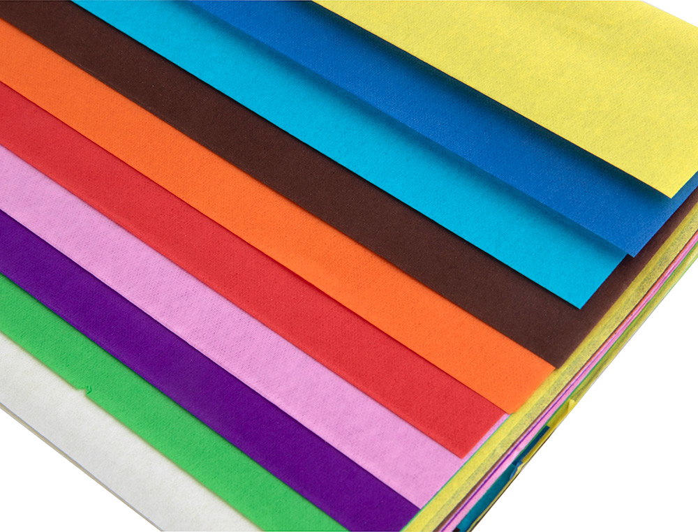 PAPEL SEDA LIDERPAPEL 52X76CM 18G/M2 BOLSA DE 10 HOJAS COLORES SURTIDOS