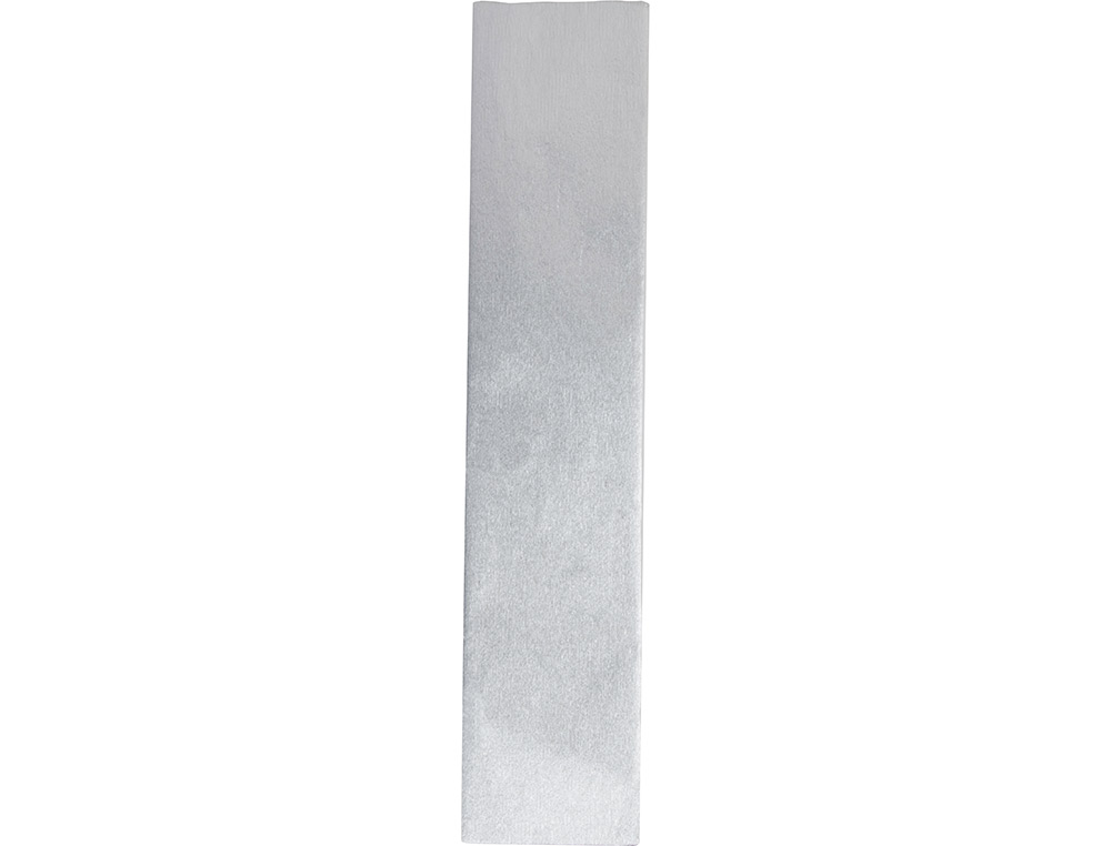 PAPEL CRESPON LIDERPAPEL 50 CM X 2.5M METALIZADO PLATA