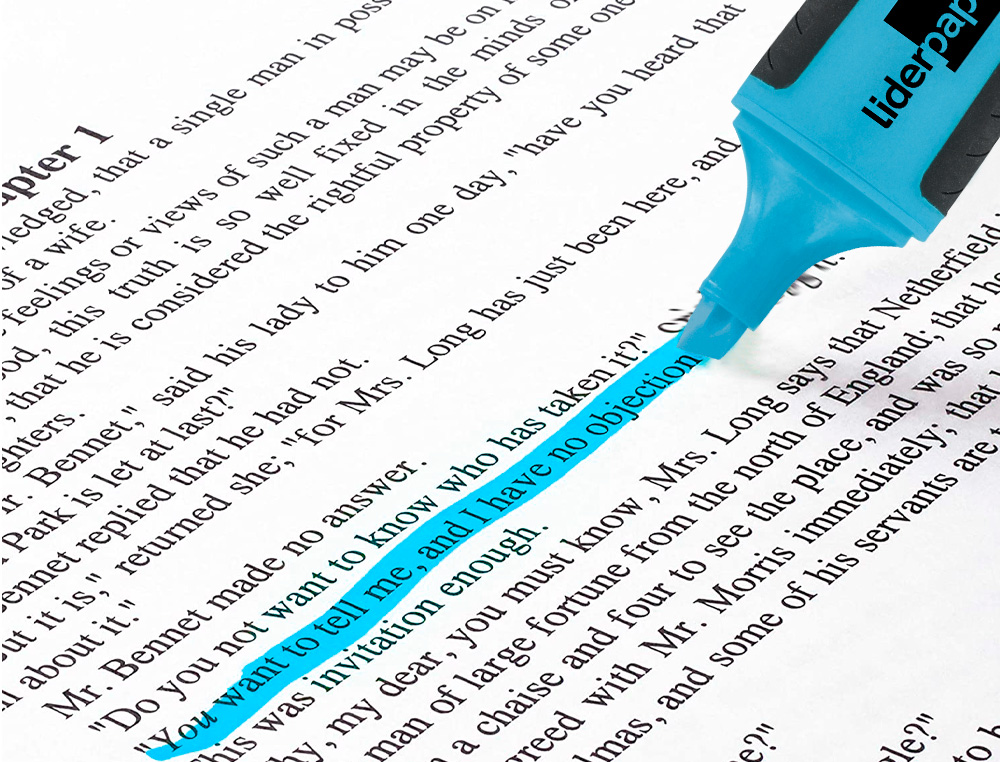 ROTULADOR LIDERPAPEL MINI FLUORESCENTE AZUL