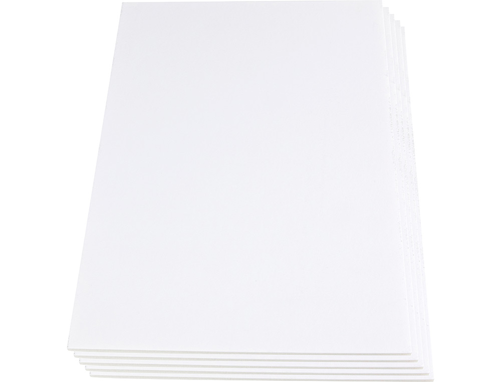 CARTON PLUMA LIDERPAPEL BLANCO DOBLE CARA 100X140CM ESPESOR 5MM