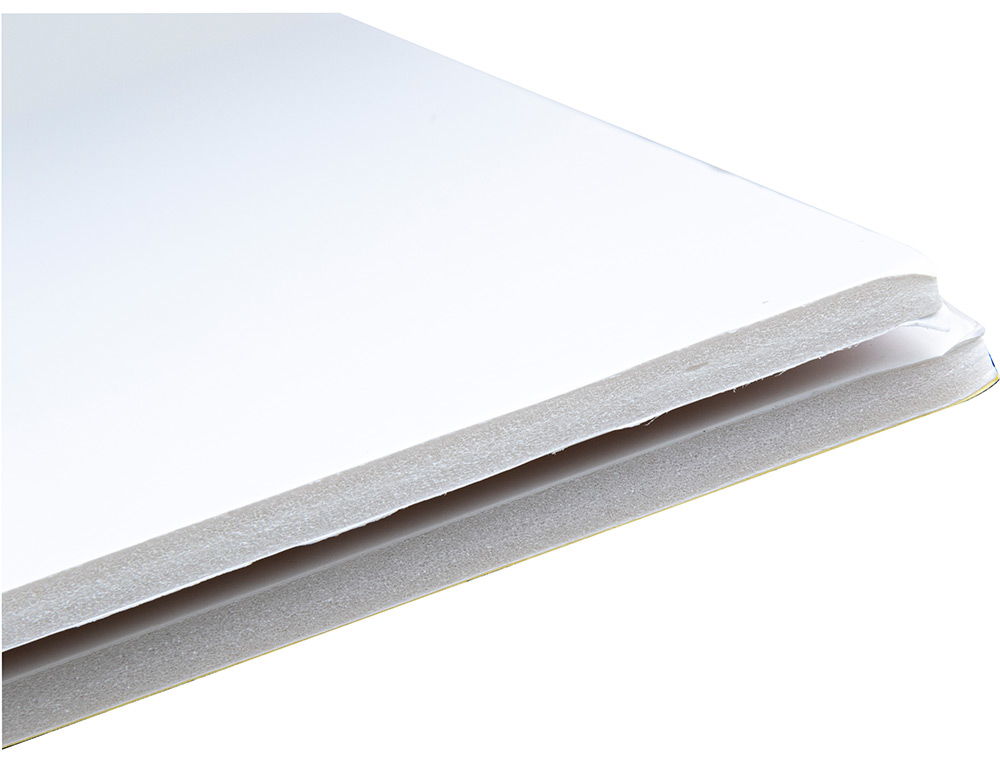 CARTON PLUMA LIDERPAPEL BLANCO DOBLE CARA 100X140CM ESPESOR 5MM