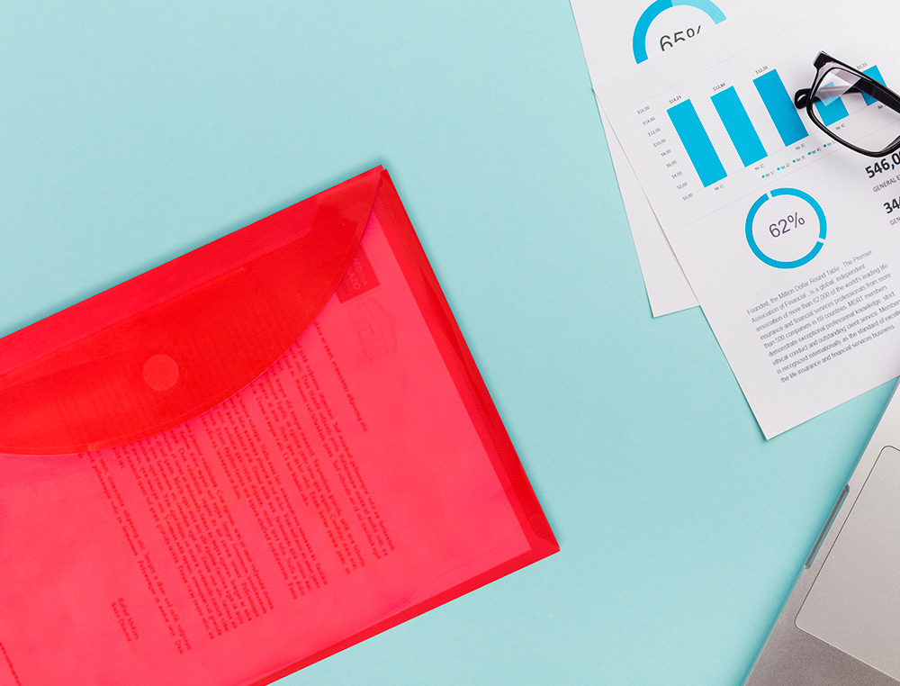CARPETA LIDERPAPEL DOSSIER A4 CIERRE DE VELCRO ROJA
