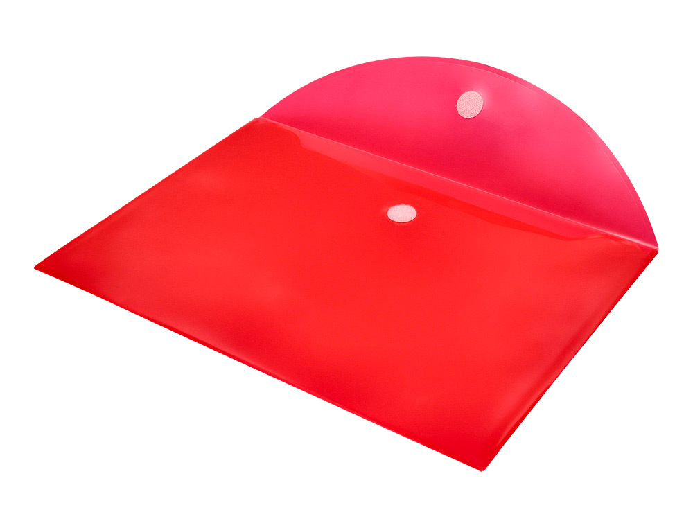 CARPETA LIDERPAPEL DOSSIER A4 CIERRE DE VELCRO ROJA