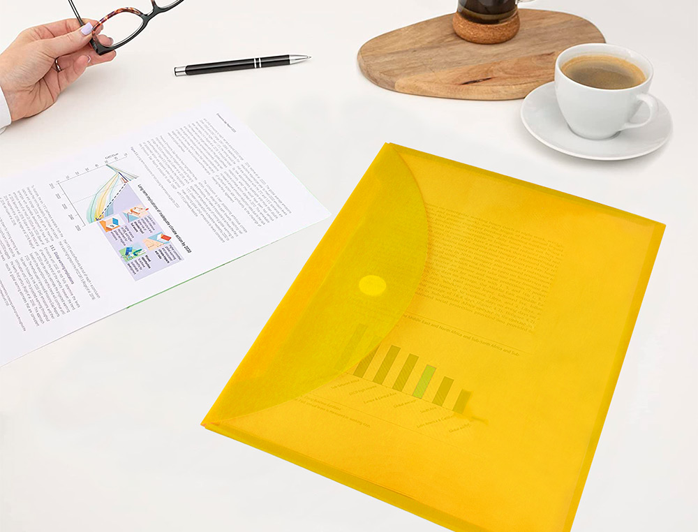 CARPETA LIDERPAPEL DOSSIER A4 CIERRE DE VELCRO AMARILLA