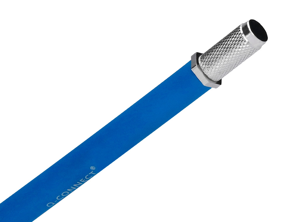 BISTURI Q-CONNECT METALICO ALEACION DE ALUMINIO CON GOMA - 5 CUCHILLAS DE REPUESTO - BLISTER 1 UNIDAD