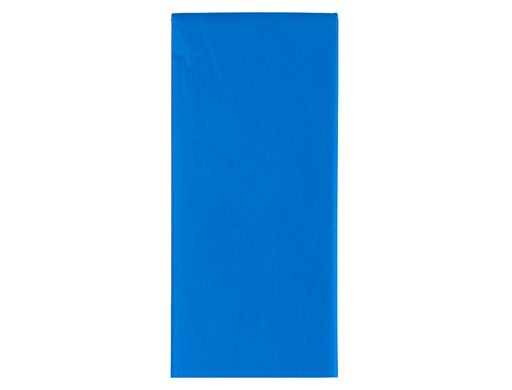 PAPEL SEDA LIDERPAPEL 52X76CM 18G/M2 BOLSA DE 5 HOJAS AZUL