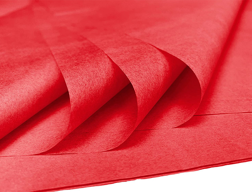 PAPEL SEDA LIDERPAPEL 52X76CM 18G/M2 BOLSA DE 5 HOJAS ROJO
