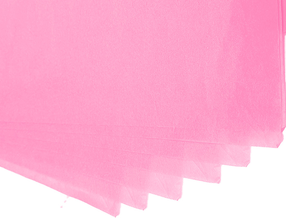 PAPEL SEDA LIDERPAPEL 52X76CM 18G/M2 BOLSA DE 5 HOJAS ROSA