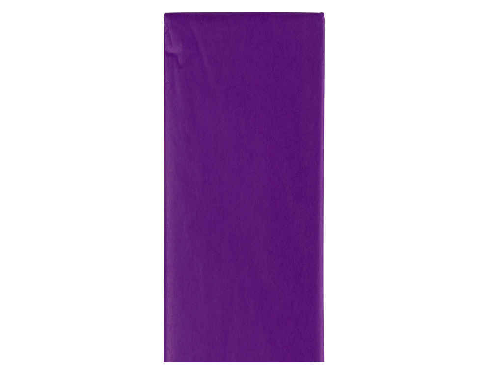 PAPEL SEDA LIDERPAPEL 52X76CM 18G/M2 BOLSA DE 5 HOJAS VIOLETA