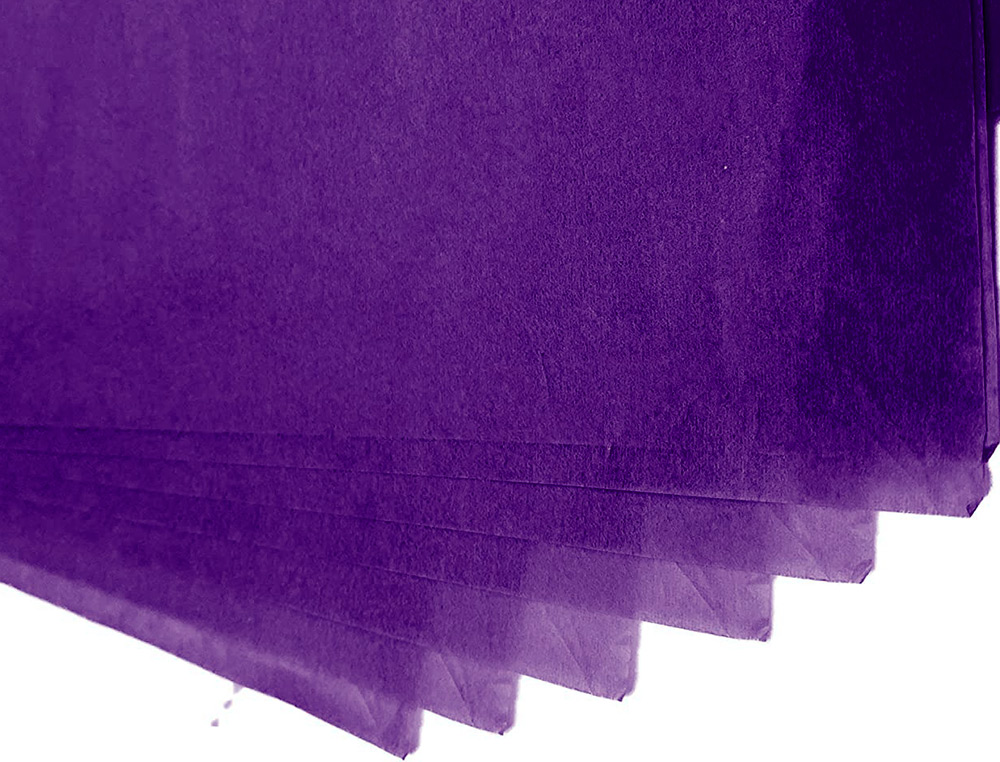 PAPEL SEDA LIDERPAPEL 52X76CM 18G/M2 BOLSA DE 5 HOJAS VIOLETA
