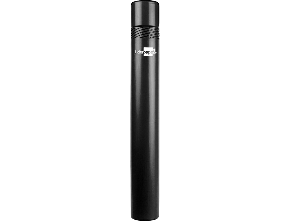 PORTAPLANOS PLASTICO LIDERPAPEL DIAMETRO 6 CM EXTENSIBLE HASTA 80 NEGRO