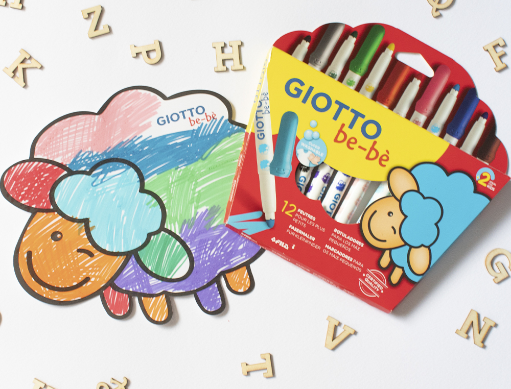 ROTULADOR GIOTTO SUPER BEBE CAJA DE 12 UNIDADES COLORES SURTIDOS