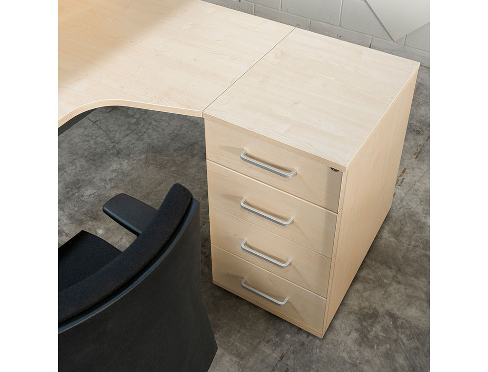 CAJONERA ROCADA CON 4 CAJONES SERIE STORE 72X47X60 ACABADO AA01 HAYA/HAYA