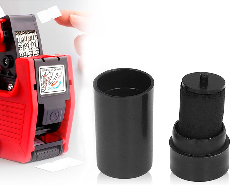 RODILLO ENTINTADOR Q-CONNECT 18 MM TINTA COLOR NEGRO PARA ETIQUETADORA Q-CONNECT KF00711