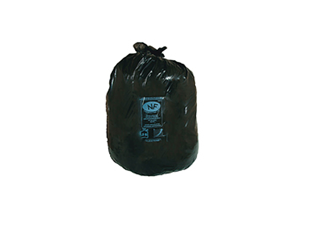 BOLSA BASURA INDUSTRIAL NEGRA 90X110CM GALGA 200 ROLLO DE 10 UNIDADES