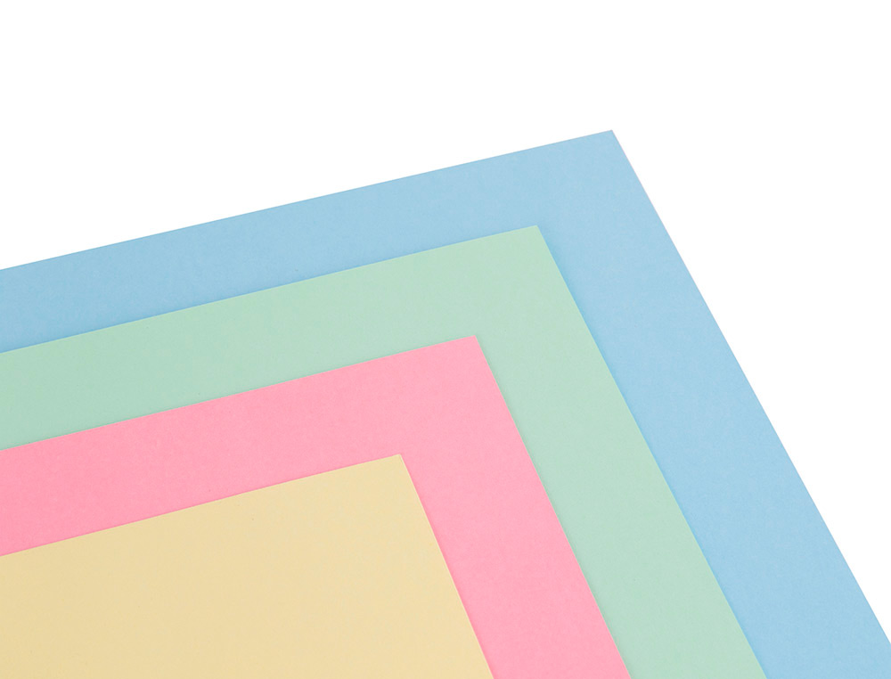 CARTULINA LIDERPAPEL A4 180G/M2 4 COLORES SURTIDOS PAQUETE DE 100 HOJAS