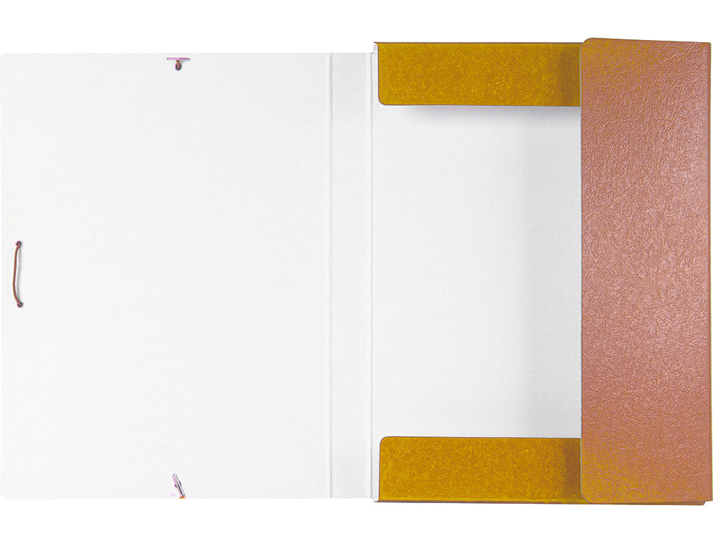 CARPETA PROYECTOS LIDERPAPEL FOLIO LOMO 30MM CARTON GOFRADO AMARILLA