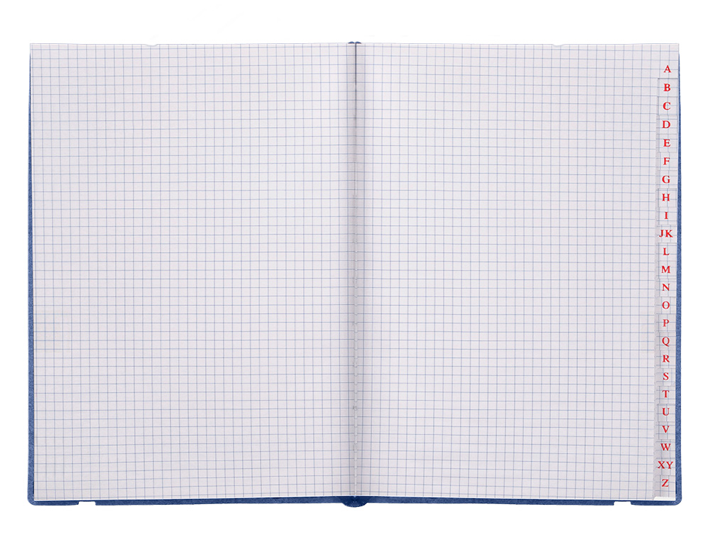 LIBRETA INDICE LIDERPAPEL SIMILPIEL A6 120 HOJAS 70G/M2 COLOR AZUL