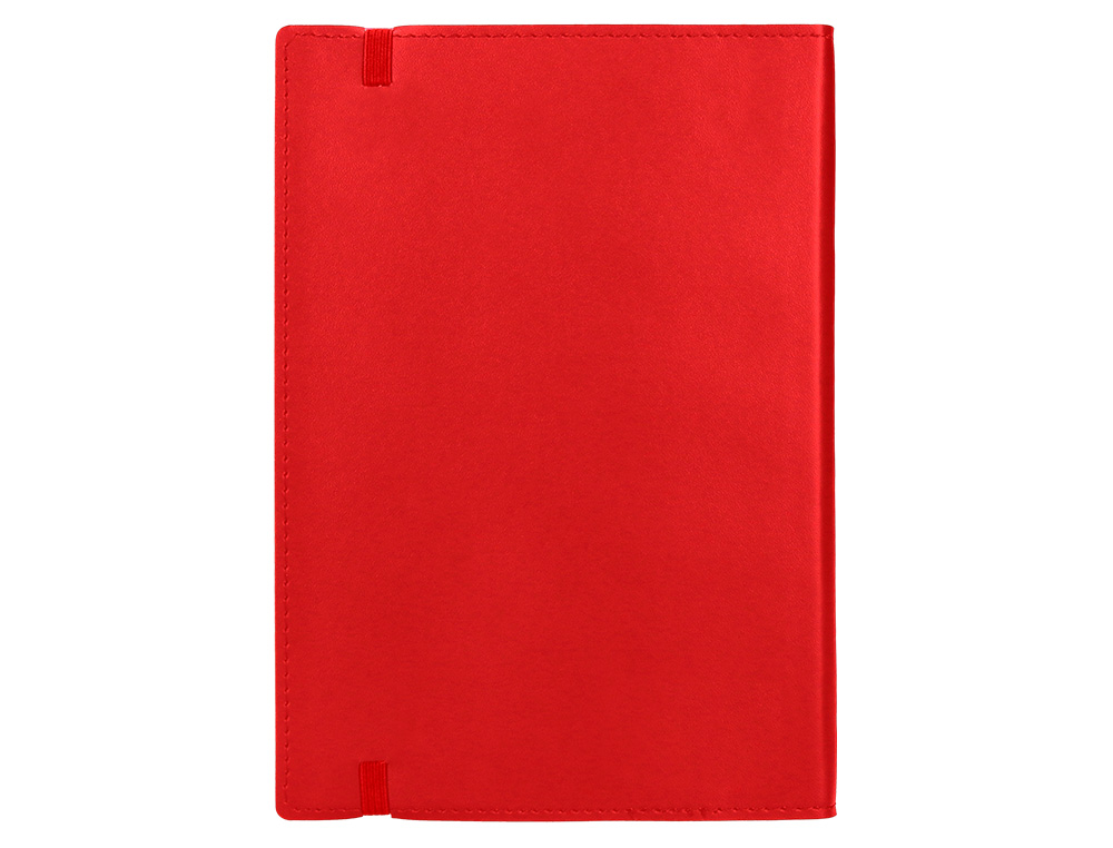 LIBRETA INDICE LIDERPAPEL SIMILPIEL A7 120 HOJAS 70G/M2 COLOR ROJO