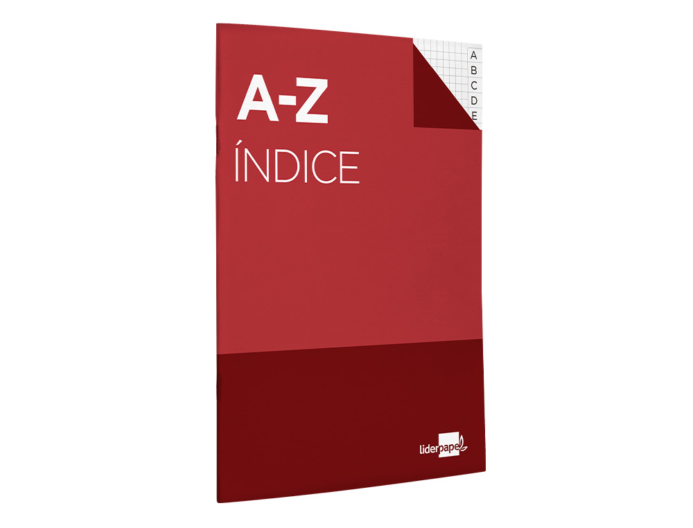 INDICE LIDERPAPEL TAPA CARTONCILLO CUARTO 24 HOJAS 70G/M2 COLORES SURTIDOS