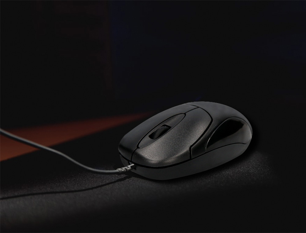 RATON Q-CONNECT OPTICO 800 DPI USB 1,5 GHZ NEGRO CON CABLE