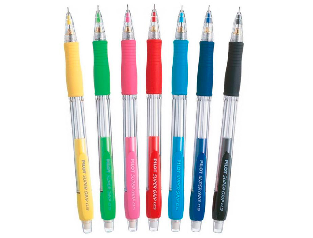 PORTAMINAS PILOT SUPER GRIP AZUL 0,5 MM SUJECION DE CAUCHO