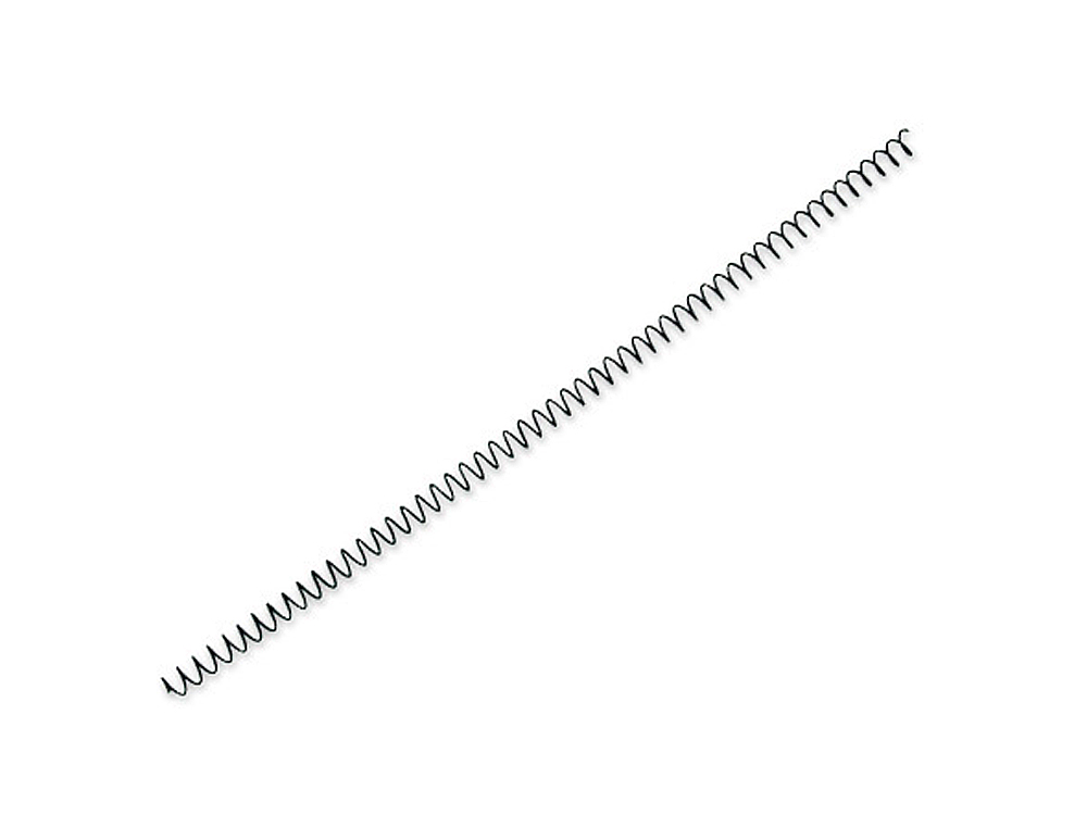 ESPIRAL METALICO YOSAN NEGRO PASO 64 5:1 6 MM CALIBRE 1,00 MM