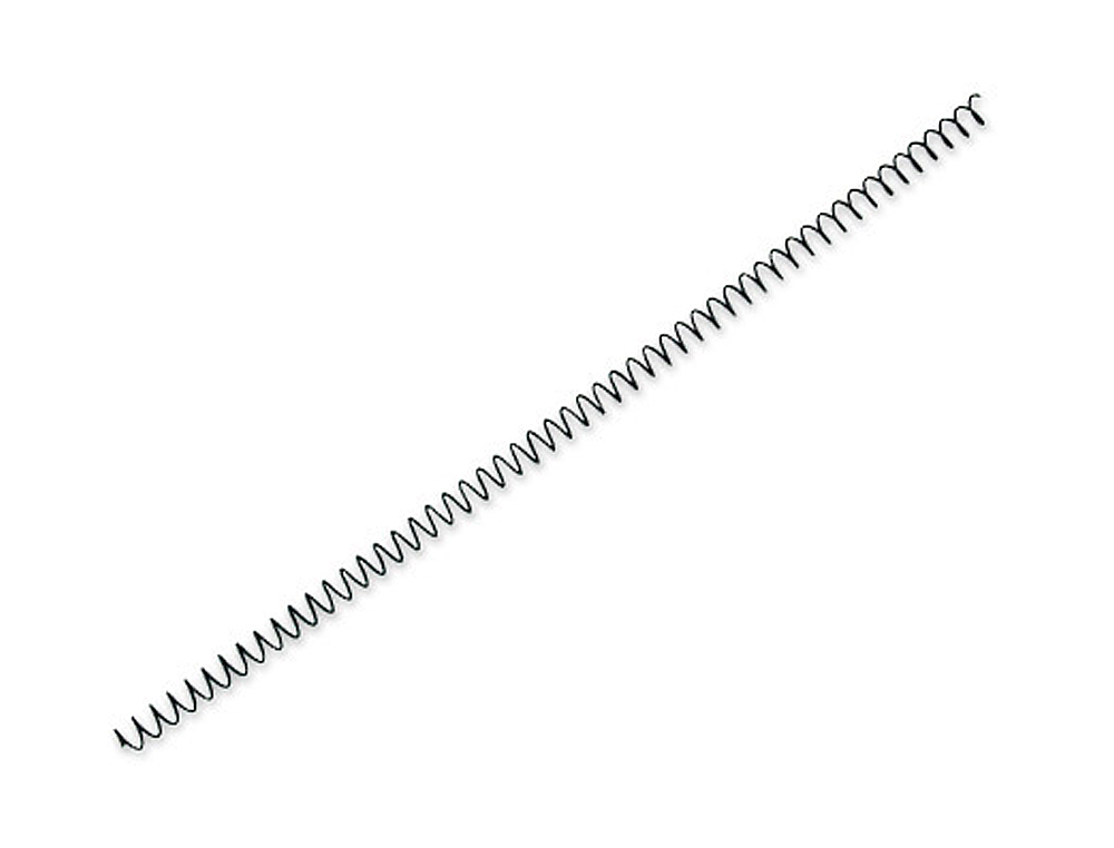 ESPIRAL METALICO YOSAN NEGRO PASO 64 5:1 10 MM CALIBRE 1,00 MM