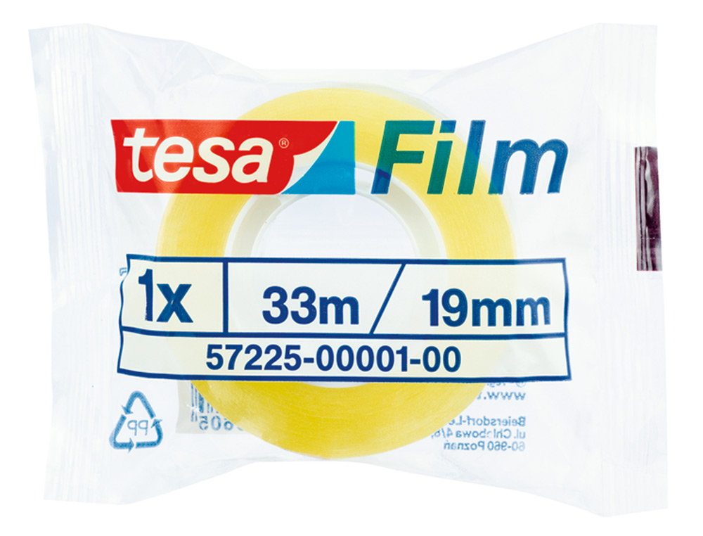 CINTA ADHESIVA TESA STANDARD 33 MT X 19 MM